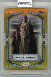 2022 TOPPS Finest Star Wars Gold Refractors #62 Mace Windu 【26/50】