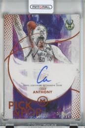 2025-26 Topps Motif  Cole Anthony  Pick & Pop Art Signatures Cadmium Orange #PPA-CA【24/25】 Milwaukee Bucks