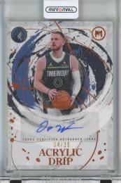2025-26 Topps Motif  Donte DiVincenzo Acrylic Drip Autographs Cadmium Orange #ADA-DD【4/25】 Minnesota Timberwolves