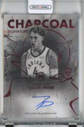 2025-26 Topps Motif  Taelon Peter Charcoal Signatures Pyrrol Scarlet #CS-TPE Auto【1/5】 Indiana Pacers