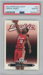 2003-04 UPPER DECK MVP #201 RC / LeBRON JAMES(Cleveland Cavaliers) [PSA10/GEM MINT]