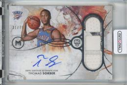 2025-26 Topps Motif  Thomas Sorber  Motif Rookie Triple Relic Autographs #RTRA-TS【31/75】 Oklahoma City Thunder