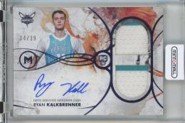 2025-26 Topps Motif  Ryan Kalkbrenner  Motif Rookie Dual Relic Autographs Ultramarine Blue #RDRA-RK【34/39】 Charlotte Hornets