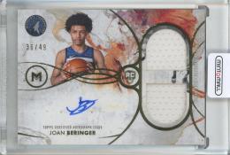 2025-26 Topps Motif  Joan Beringer Motif Rookie Dual Relic Autographs Quin Gold #RDRA-JBE【36/49】 Minnesota Timberwolves