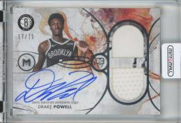 2025-26 Topps Motif  Drake Powell Motif Rookie Dual Relic Autographs #RDRA-DP【17/75】 Brooklyn Nets