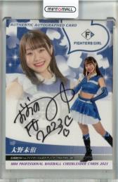 2023 BBM チアリーダーカード DANCING HEROINE 大野未侑  直筆サインカード【76/90】 Figthers Girl