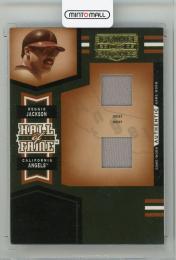 2005 DONRUSS Prime Patches Reggie Jackson Hall of Fame Materials Double Swatch #10【Last No. 30/30】 California Angels
