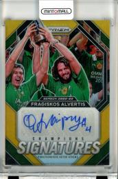 2023-24 Panini Prizm Turkish Airlines Euroleague Basketball Fragiskos Alvertis #CS-FRG Champions Signatures Autographs Gold Prizms【10/10】《ラストナンバー!》 Panathinaikos AKTOR Athens