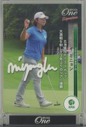 2022 EPOCH One JLPGA イ・ミニョン プリントサインカード【2/3】