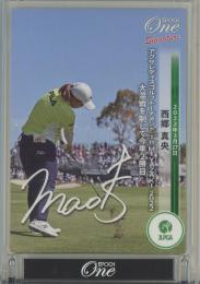 2022 EPOCH One JLPGA 西郷真央 プリントサインカード【3/8】