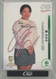 2022 EPOCH One JLPGA 勝みなみ プリントサインカード【3/5】