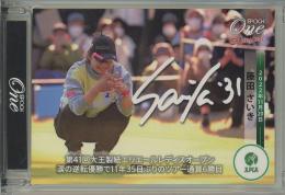 2022 EPOCH One JLPGA 藤田さいき プリントサインカード【1/3】