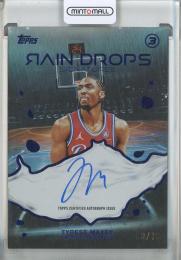 2025-26 Topps 3 Tyrese Maxey Rain Drops Signatures #RSTM【3/15】 Philadelphia 76ers