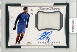 2018 Panini National Treasures Raphael Varane Colossal Jersey Autographs(ON CARD)【52/99】 France