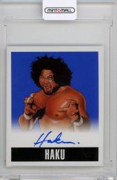 2014 Leaf Originals Wrestling  Haku Alternate Art Autographs Blue #AH1 03/10