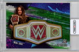 2020 Topps WWE Women's Division  Nia Jax Commemorative Championship Plate Patches #CPPNJ 28/75