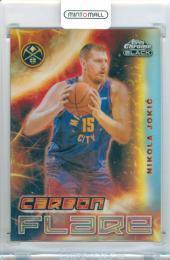 2025-26 Topps Chrome Black Nikola Jokic #CF-3 Carbon Flare Nuggets
