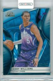 2025-26 Topps Chrome Black Cody Williams #92 Base Blue Wave Refractor Parallel【037/150】 Jazz