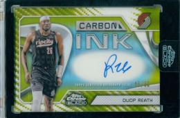 2025-26 Topps Chrome Black Duop Reath #CI-DR Carbon Ink Autograph Gold Refractor Parallel【45/50】 Trail Blazers