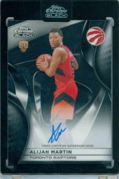 2025-26 Topps Chrome Black Alijah Martin #RA-AM Rookie Autograph Card Raptors