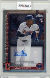 2025 TOPPS Chrome Angel Martínez Rookie Autographs #RAAMA Cleveland Guardians