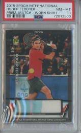 2015 EPOCH  COCA-COLA INTERNATIONAL PREMIER TENNIS LEAGUE  Roger Federer Match Worn Shirt 43/60 【PSA8】
