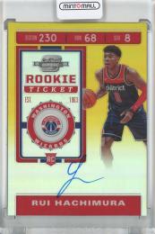 2019-20 Panini Contenders Optic Basketball Rui Hachimura Rookie Ticket/Gold/#123【5/10】 Washington Wizards