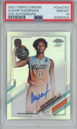 2021-22 Topps Chrome Overtime Elite Ausar Thompson Chrome Autograph/#CA-ATH2【PSA10】 OTE