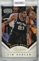 2013-14 Panini Prestige San Antonio Spurs Tim Duncan Bonus Shots Gold #120 10/10