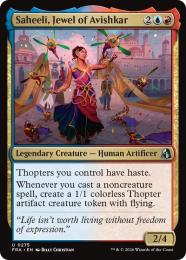 ◆予約◆【FRA】【EN】アヴィシュカーの宝石、サヒーリ / Saheeli, Jewel of Avishkar(275-U-UR)