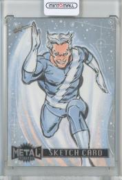 2024 SkyBox Metal Universe Avengers Mitch Ballard Sketch Card/Quicksilver【1/1】