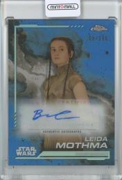 2024 Topps Chrome Star Wars Bronte Carmichael as Leida Mothma Base Autograph/Skywalker Blue Refractor/#AU-BC【108/150】