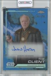 2024 Topps Chrome Star Wars Werner Herzog as The Client Base Autograph/Skywalker Blue Refractor/#AU-WH【92/150】