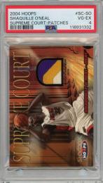 2004-05 Hoops Shaquille O'Neal  Supreme Court Patches 25枚限定【22/25】【PSA4】《Very Good Excellnt》Miami Heat