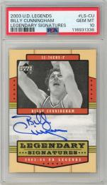 2003-04 UPPER DECK Legends Billy Cunningham Legendary Signatures #LS-CU【PSA10】《Gem-MINT》Philadelphia 76ers