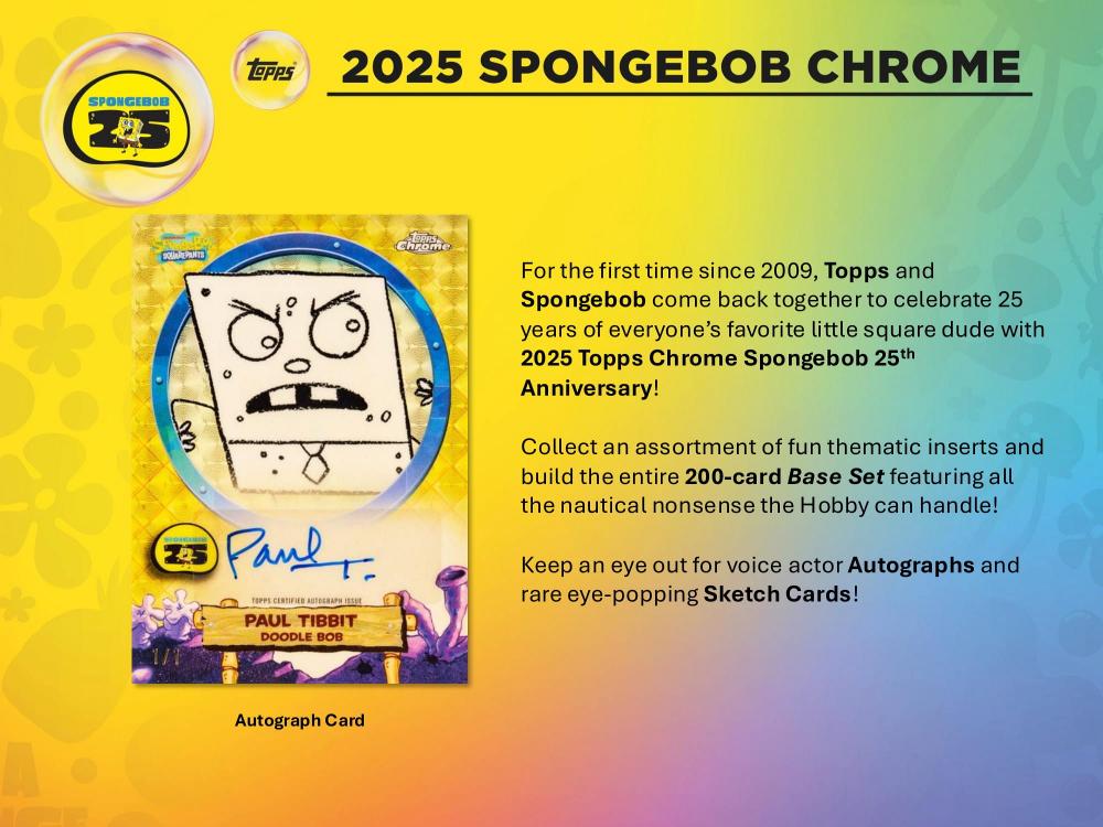 Topps Chrome SpongeBobトレーディングカード 12枚セット 25spongebobns_1.jpg