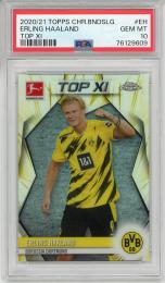 2020-21 TOPPS Chrome Bundesliga Erling Haaland TOP Ⅺ【PSA10 GEM MT】
