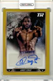 2024 Topps Chrome Boxing Andy Cruz #CBA-ACZ Chrome Autograph Gold Refractor Parallel【28/50】