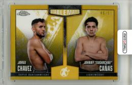 2024 Topps Chrome Boxing Johnny “Sugarcane” Cañas/Jorge Chavez #SM-9 Stablemates Gold Refractor Parallel【46/50】