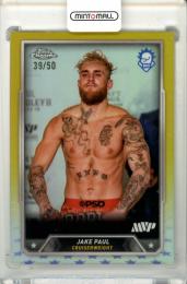 2024 Topps Chrome Boxing Jake Paul #1 Base Gold Refractor Parallel【39/50】