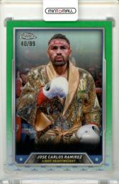 2024 Topps Chrome Boxing Jose Carlos Ramirez #54 Base Green Refractor Parallel【40/99】