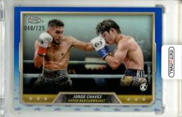 2024 Topps Chrome Boxing Jorge Chavez #100 Base Blue Refractor Parallel【048/125】