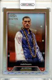 2024 Topps Chrome Boxing Jai Opetaia #90 Base Bronze Refractor Parallel【074/225】