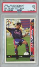 1998-99 Mundicromo Las Fichas de la Liga Xavier Hernández Creus RC/#16【PSA7】 FC Barcelona