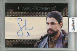 2020 RITTENHOUSE Game of Thrones Season Eight  Valyrian Steel Autographs #NNO VL Staz Nair as Qhono