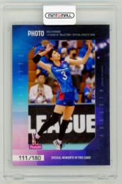 2021 Vリーグ功労賞受賞記念 「新鍋理沙〜11年の軌跡〜OFFICIAL ATHLETE CARD」  新鍋理沙 生写真カード 04 111/180