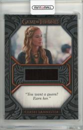 2021 RITTENHOUSE Game of Thrones Iron Anniversary Series Two Relic Quotes #QC1 "You want a queen? Earn her." Lena Headey/Cersei Lannister