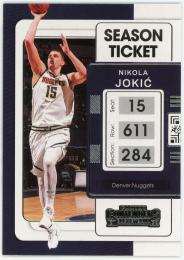 2021-22 Panini Contenders #68 Nikola Jokic