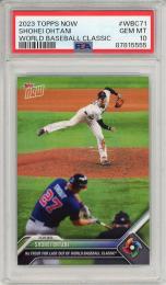 【ケース表面右上にキズあり】2023 TOPPS NOW Shohei Ohtani #WBC-71【PSA10】《Gem-MINT》