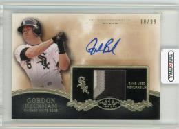 2013 Topps Tier One Baseball Chicago White Sox Gordon Beckham Autograph Game-Used Memorabilia 10/99